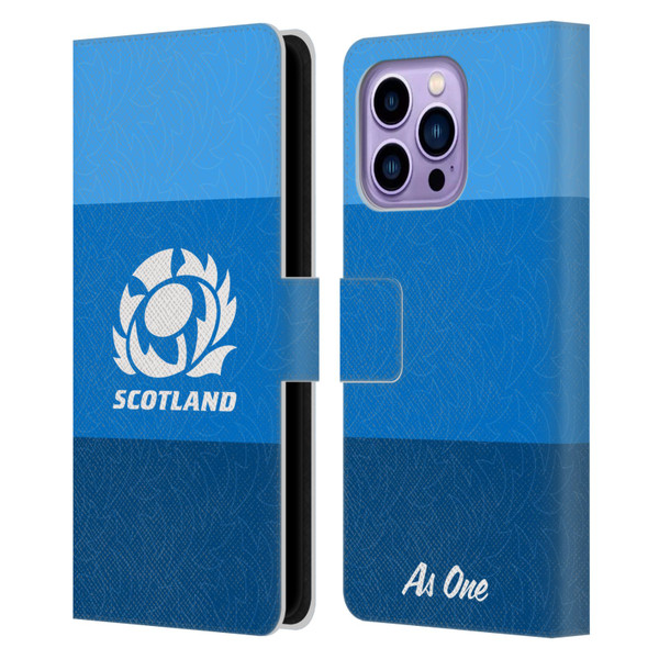 Scotland Rugby Graphics Stripes Pattern Leather Book Wallet Case Cover For Apple iPhone 14 Pro Max