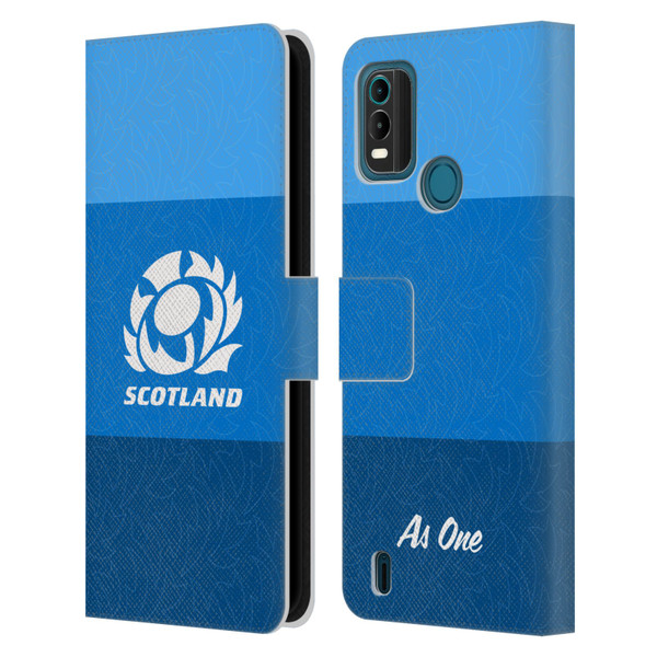 Scotland Rugby Graphics Stripes Pattern Leather Book Wallet Case Cover For Nokia G11 Plus