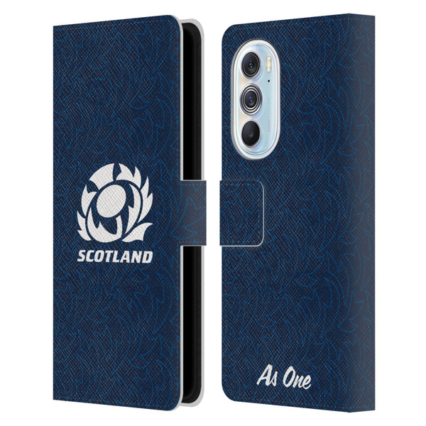 Scotland Rugby Graphics Pattern Leather Book Wallet Case Cover For Motorola Edge X30