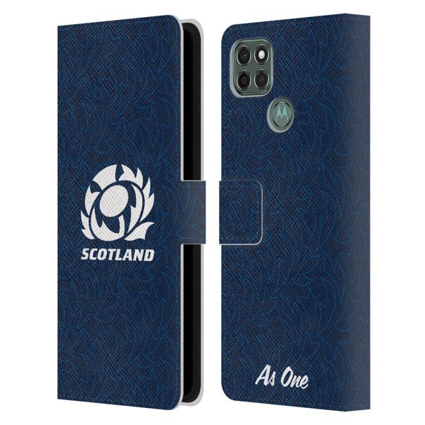 Scotland Rugby Graphics Pattern Leather Book Wallet Case Cover For Motorola Moto G9 Power