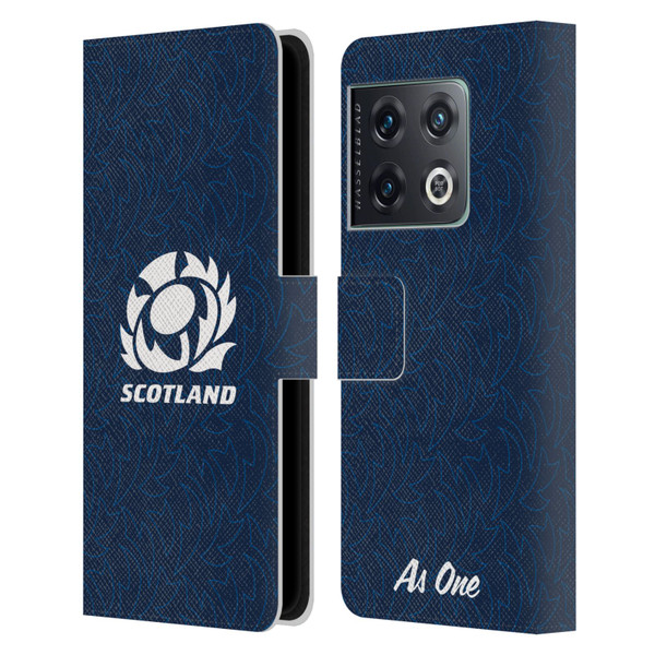 Scotland Rugby Graphics Pattern Leather Book Wallet Case Cover For OnePlus 10 Pro