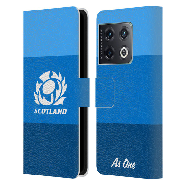 Scotland Rugby Graphics Stripes Pattern Leather Book Wallet Case Cover For OnePlus 10 Pro