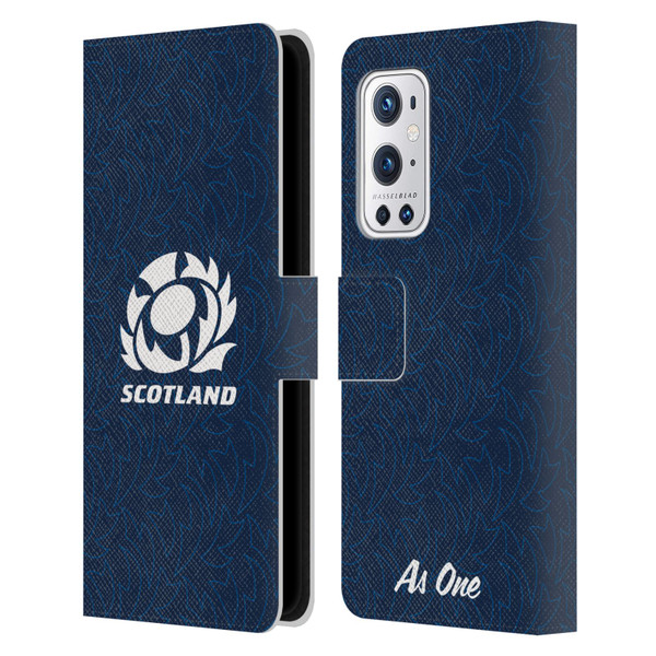Scotland Rugby Graphics Pattern Leather Book Wallet Case Cover For OnePlus 9 Pro