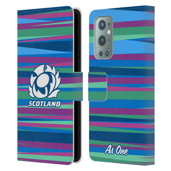 Scotland Rugby Graphics Training Pattern Leather Book Wallet Case Cover For OnePlus 9