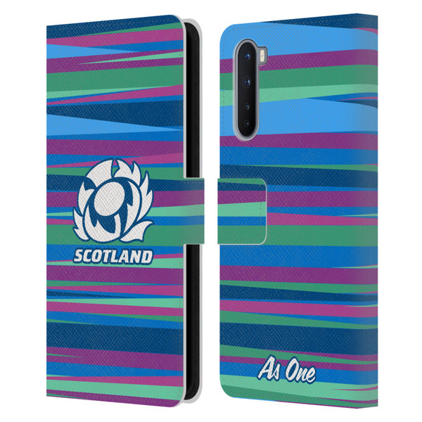 Scotland Rugby Graphics Training Pattern Leather Book Wallet Case Cover For OnePlus Nord 5G