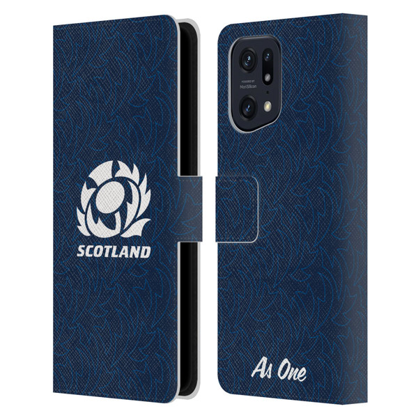 Scotland Rugby Graphics Pattern Leather Book Wallet Case Cover For OPPO Find X5