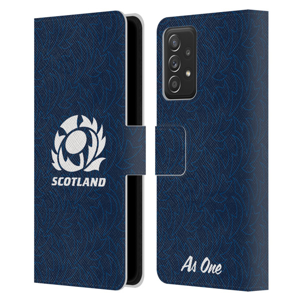 Scotland Rugby Graphics Pattern Leather Book Wallet Case Cover For Samsung Galaxy A53 5G (2022)