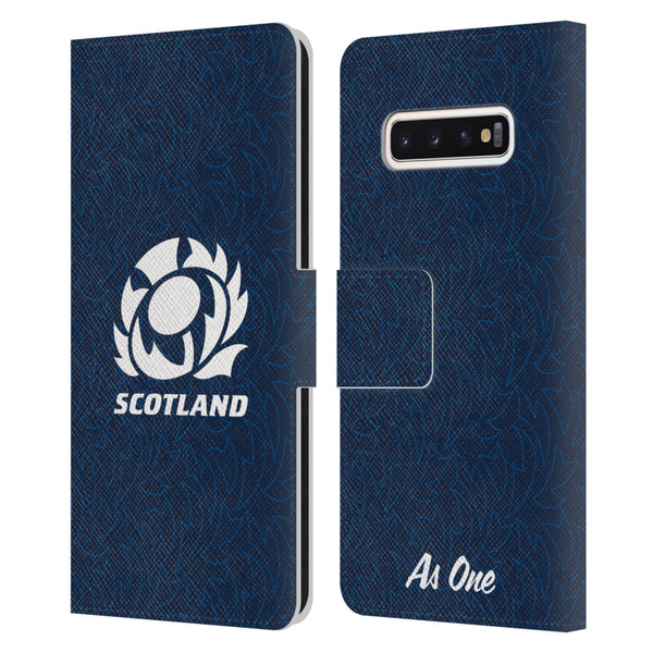 Scotland Rugby Graphics Pattern Leather Book Wallet Case Cover For Samsung Galaxy S10