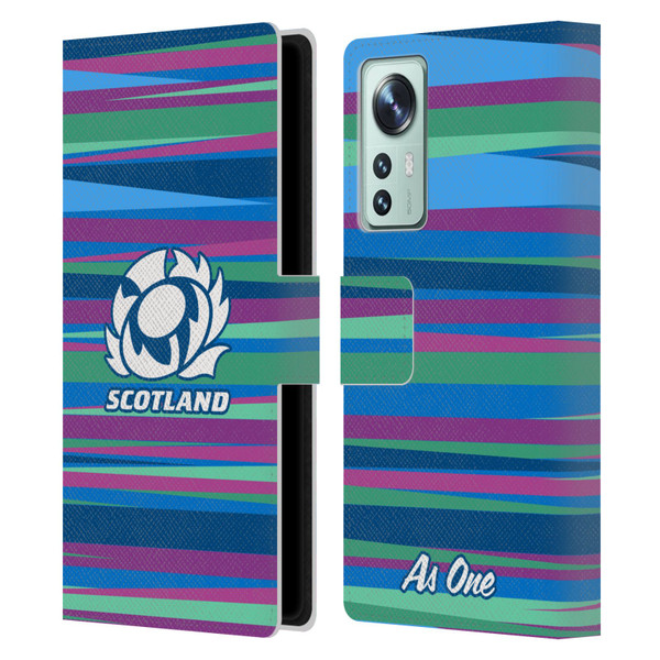Scotland Rugby Graphics Training Pattern Leather Book Wallet Case Cover For Xiaomi 12