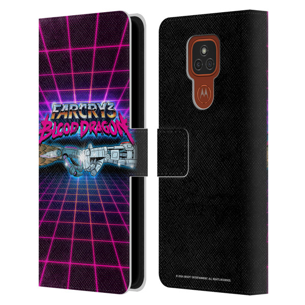 Far Cry 3 Blood Dragon Key Art Fist Bump Leather Book Wallet Case Cover For Motorola Moto E7 Plus