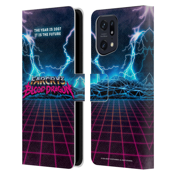 Far Cry 3 Blood Dragon Key Art Logo Leather Book Wallet Case Cover For OPPO Find X5