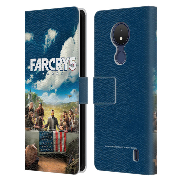 Far Cry 5 Key Art And Logo Main Leather Book Wallet Case Cover For Nokia C21
