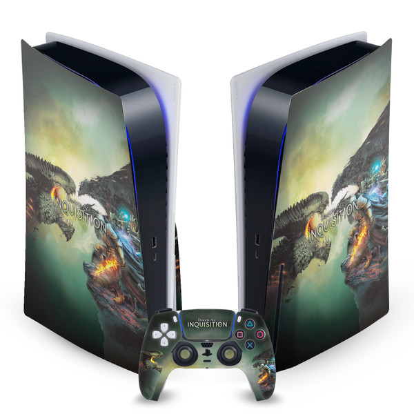 EA Bioware Dragon Age Inquisition Graphics Goty Key Art Vinyl Sticker Skin Decal Cover for Sony PS5 Disc Edition Bundle