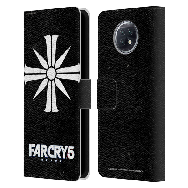 Far Cry 5 Key Art And Logo Distressed Look Cult Emblem Leather Book Wallet Case Cover For Xiaomi Redmi Note 9T 5G