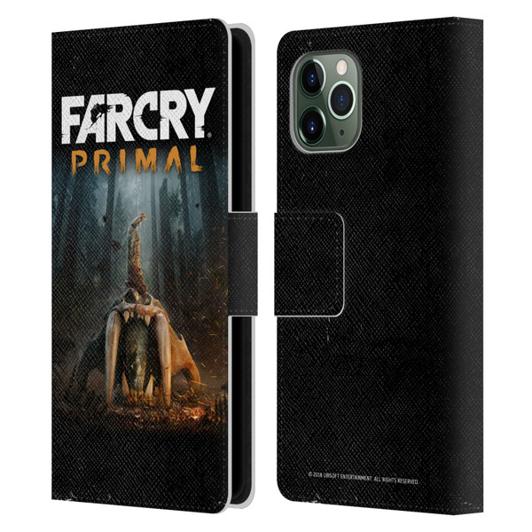 Far Cry Primal Key Art Skull II Leather Book Wallet Case Cover For Apple iPhone 11 Pro