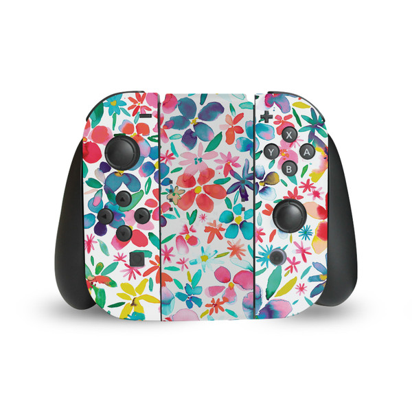 Ninola Art Mix Colorful Petals Spring Vinyl Sticker Skin Decal Cover for Nintendo Switch Joy Controller