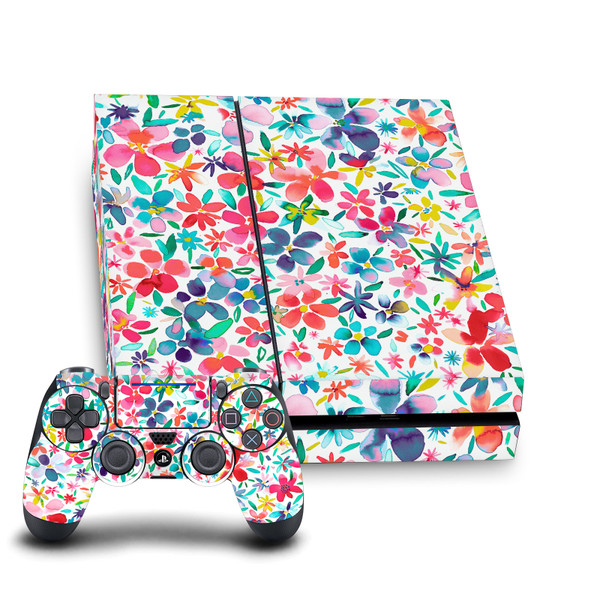 Ninola Art Mix Colorful Petals Spring Vinyl Sticker Skin Decal Cover for Sony PS4 Console & Controller