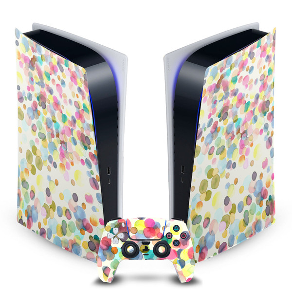 Ninola Art Mix Dots Vinyl Sticker Skin Decal Cover for Sony PS5 Digital Edition Bundle