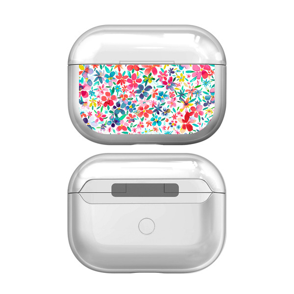 Ninola Assorted Colourful Petals Spring Clear Hard Crystal Cover Case for Apple AirPods Pro Charging Case