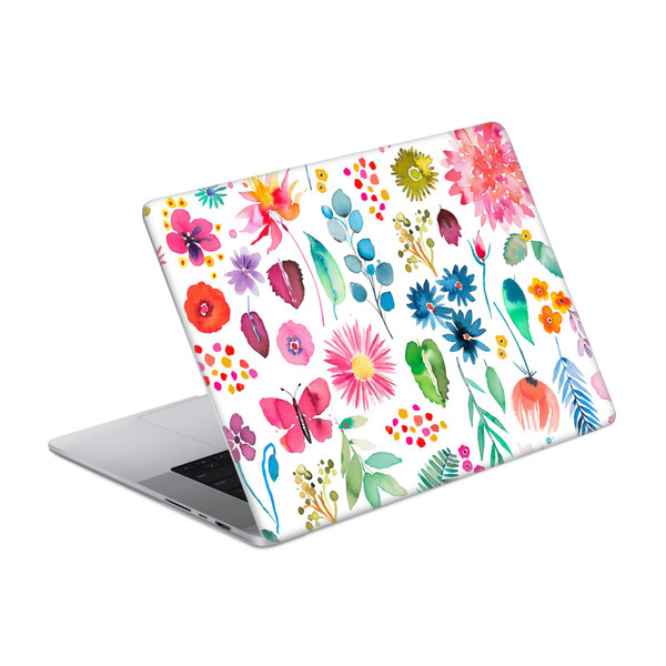 Ninola Floral 2 Plants Multicolored Vinyl Sticker Skin Decal Cover for Apple MacBook Pro 16" A2485