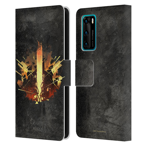 EA Bioware Dragon Age Heraldry Chantry Leather Book Wallet Case Cover For Huawei P40 5G