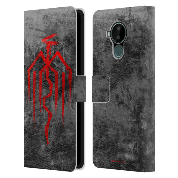 EA Bioware Dragon Age Heraldry City Of Chains Symbol Leather Book Wallet Case Cover For Nokia C30