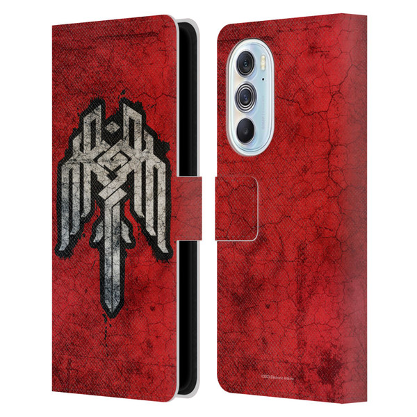 EA Bioware Dragon Age Heraldry Kirkwall Symbol Leather Book Wallet Case Cover For Motorola Edge X30
