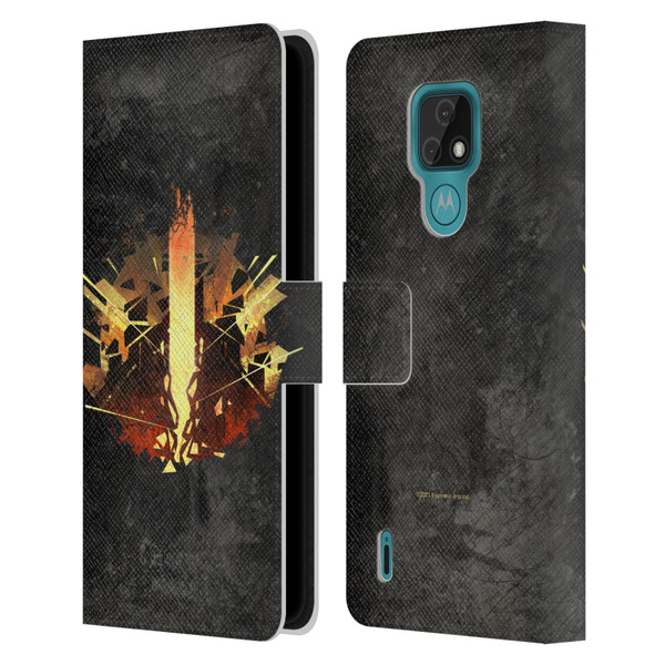 EA Bioware Dragon Age Heraldry Chantry Leather Book Wallet Case Cover For Motorola Moto E7