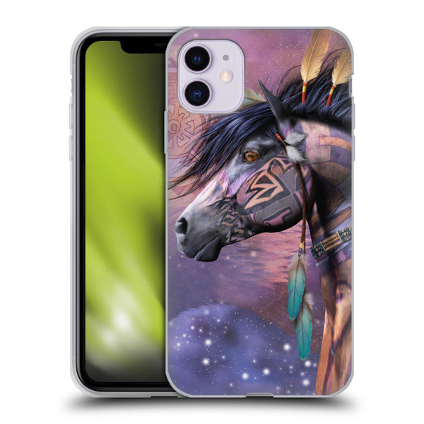 Laurie Prindle Fantasy Horse Native American Shaman Soft Gel Case for Apple iPhone 11