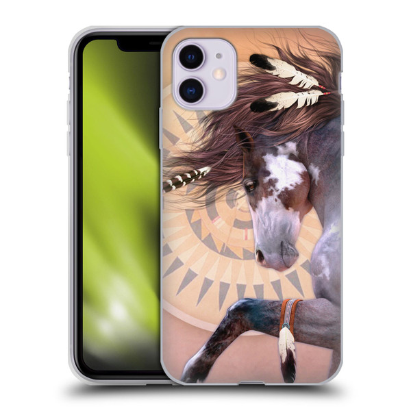 Laurie Prindle Fantasy Horse Native Spirit Soft Gel Case for Apple iPhone 11