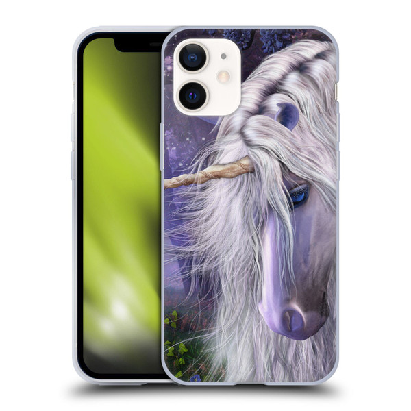 Laurie Prindle Fantasy Horse Moonlight Serenade Unicorn Soft Gel Case for Apple iPhone 12 Mini