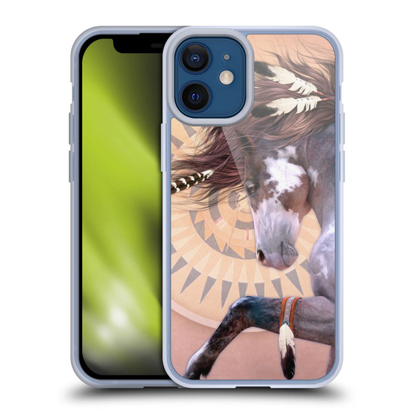 Laurie Prindle Fantasy Horse Native Spirit Soft Gel Case for Apple iPhone 12 Mini