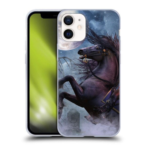 Laurie Prindle Fantasy Horse Sleepy Hollow Warrior Soft Gel Case for Apple iPhone 12 Mini