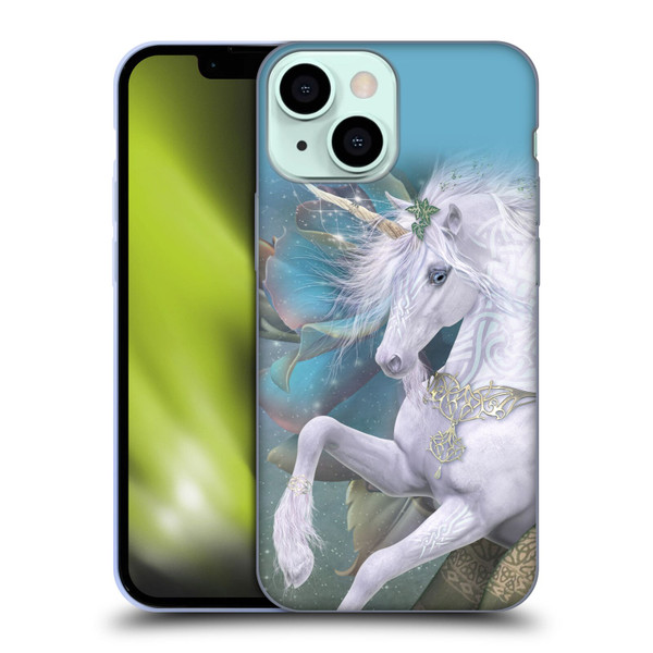 Laurie Prindle Fantasy Horse Kieran Unicorn Soft Gel Case for Apple iPhone 13 Mini