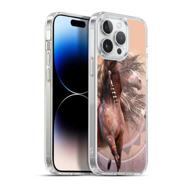 Laurie Prindle Fantasy Horse Spirit Warrior Soft Gel Case for Apple iPhone 13 Pro Max & MagSafe