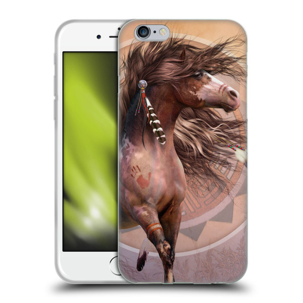 Laurie Prindle Fantasy Horse Spirit Warrior Soft Gel Case for Apple iPhone 6 / iPhone 6s