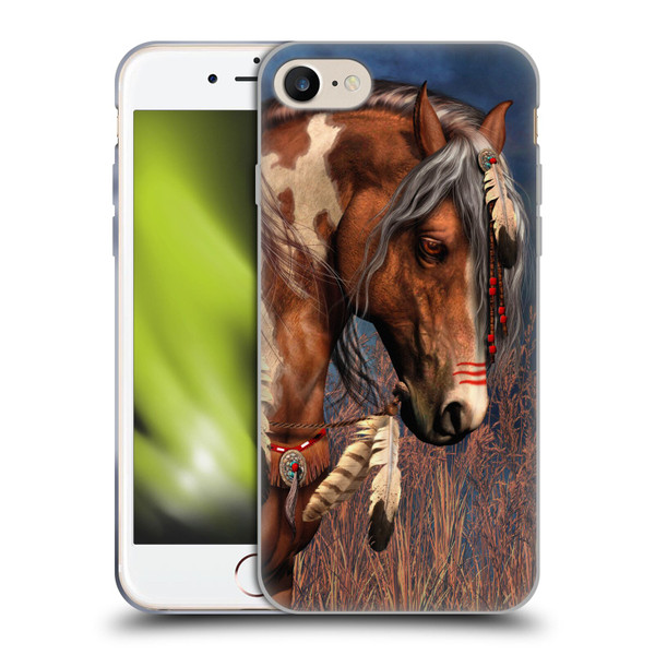 Laurie Prindle Fantasy Horse Native American War Pony Soft Gel Case for Apple iPhone 7 / 8 / SE 2020 & 2022