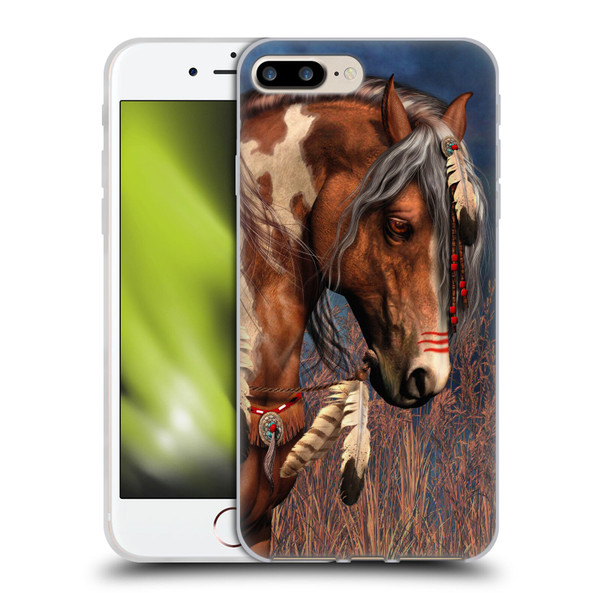Laurie Prindle Fantasy Horse Native American War Pony Soft Gel Case for Apple iPhone 7 Plus / iPhone 8 Plus