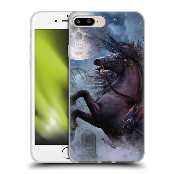 Laurie Prindle Fantasy Horse Sleepy Hollow Warrior Soft Gel Case for Apple iPhone 7 Plus / iPhone 8 Plus