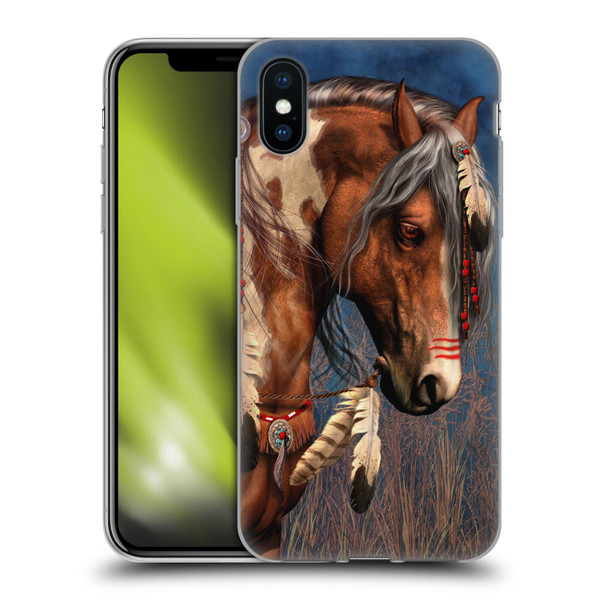 Laurie Prindle Fantasy Horse Native American War Pony Soft Gel Case for Apple iPhone X / iPhone XS