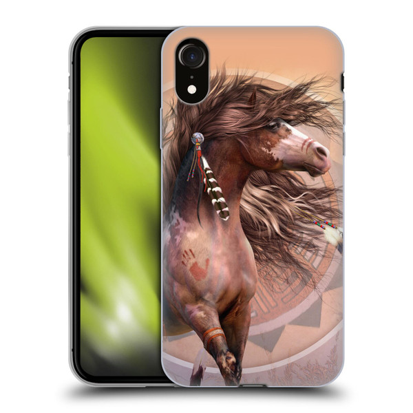 Laurie Prindle Fantasy Horse Spirit Warrior Soft Gel Case for Apple iPhone XR