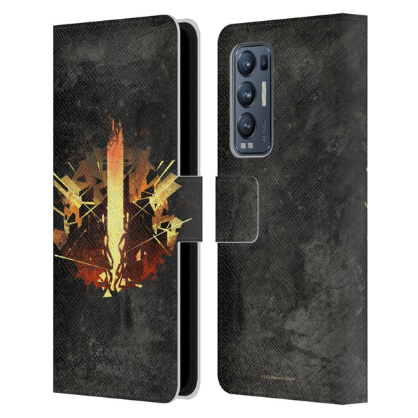 EA Bioware Dragon Age Heraldry Chantry Leather Book Wallet Case Cover For OPPO Find X3 Neo / Reno5 Pro+ 5G