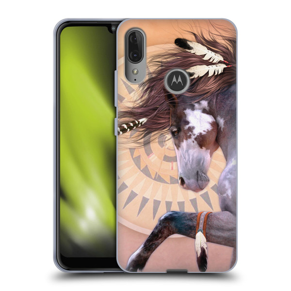Laurie Prindle Fantasy Horse Native Spirit Soft Gel Case for Motorola Moto E6 Plus