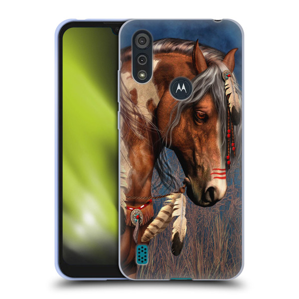 Laurie Prindle Fantasy Horse Native American War Pony Soft Gel Case for Motorola Moto E6s (2020)