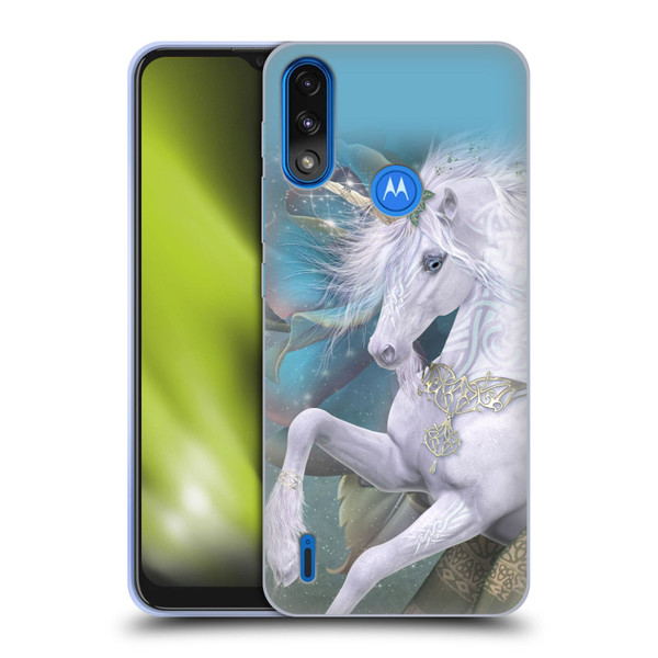 Laurie Prindle Fantasy Horse Kieran Unicorn Soft Gel Case for Motorola Moto E7 Power / Moto E7i Power
