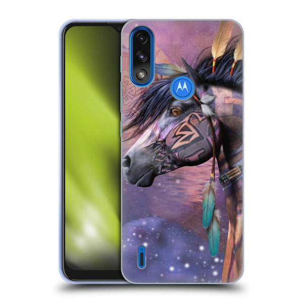Laurie Prindle Fantasy Horse Native American Shaman Soft Gel Case for Motorola Moto E7 Power / Moto E7i Power
