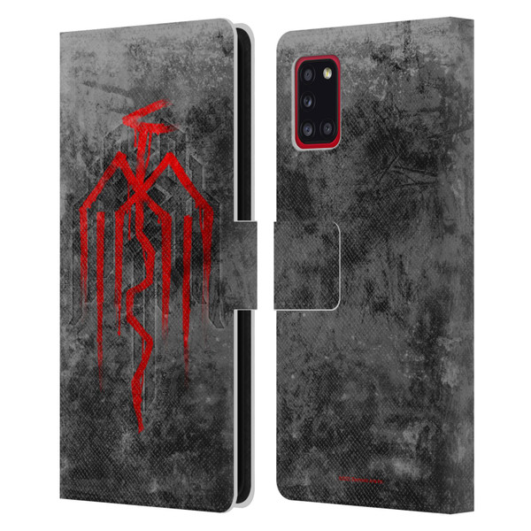 EA Bioware Dragon Age Heraldry City Of Chains Symbol Leather Book Wallet Case Cover For Samsung Galaxy A31 (2020)