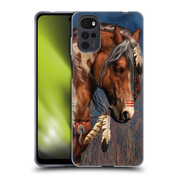 Laurie Prindle Fantasy Horse Native American War Pony Soft Gel Case for Motorola Moto G22