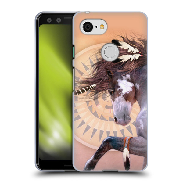 Laurie Prindle Fantasy Horse Native Spirit Soft Gel Case for Google Pixel 3
