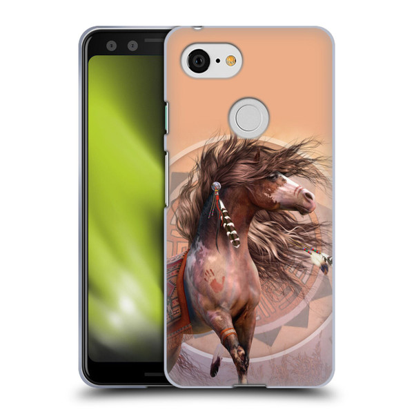 Laurie Prindle Fantasy Horse Spirit Warrior Soft Gel Case for Google Pixel 3